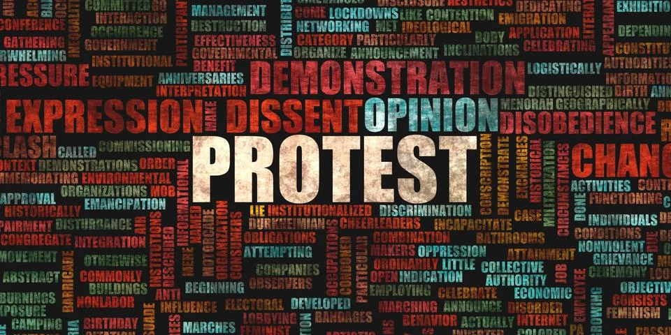 Protest Stock Illustration