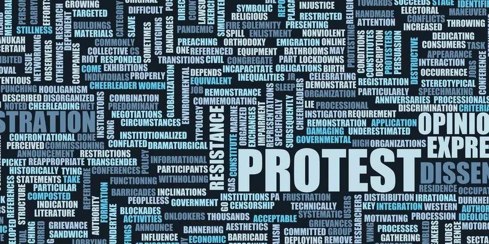 Protest Stock Illustration