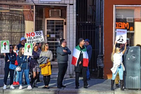 Protest for Iran in Ottawa Canada Stock Photos