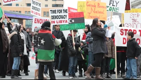 Protest - Libya Vídeos de archivo 1241644