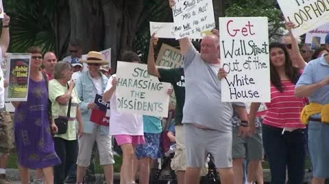 Protest March Stock Footage 8850629