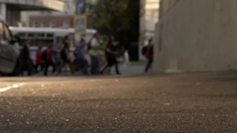 Protest marches in the city. Stock Footage 117538232