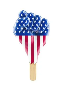 Protest popsicle USA Stock-Illustration