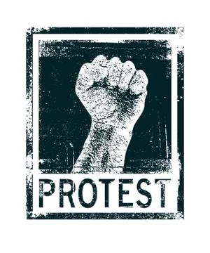Protest poster. Vector Illustrazione stock