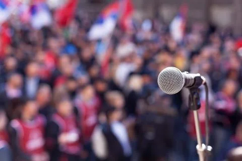 Protest. public demonstration. Foto stock