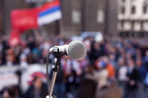 Protest. public demonstration. Stock Photos