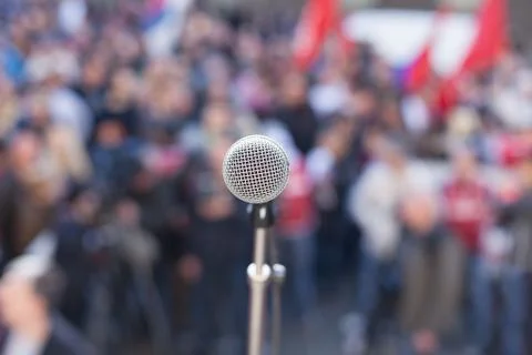 Protest. public demonstration. Foto stock