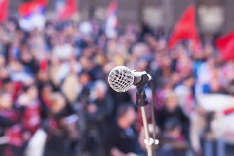 Protest. Public demonstration. Foto stock