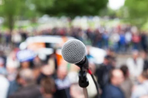 Protest. Public demonstration. Stock Photos