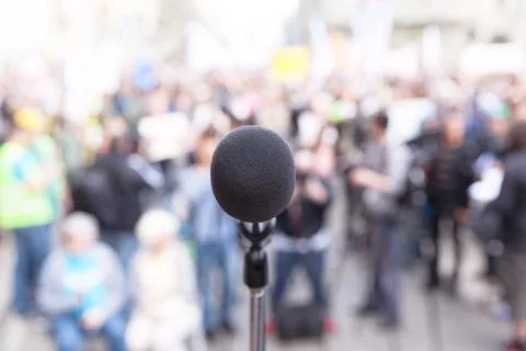 Protest. Public demonstration. Stock Photos