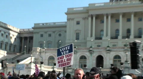 Protest Rally Stock Footage 549852