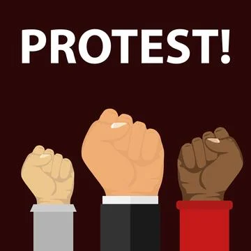 Protest, revolution Stock Illustration