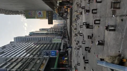 Protest Road Blocks in Mongkok 库存照片