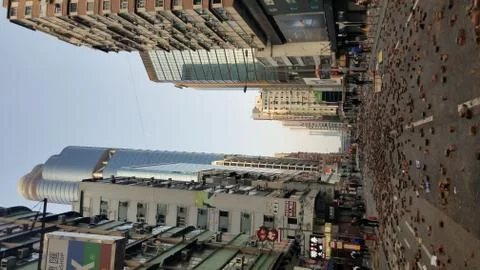 Protest Road Blocks in Mongkok 库存照片