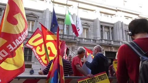 Protest in Rome over high energy prices, ROME, IT - 03 Oct 2022 Stock Footage 217394186