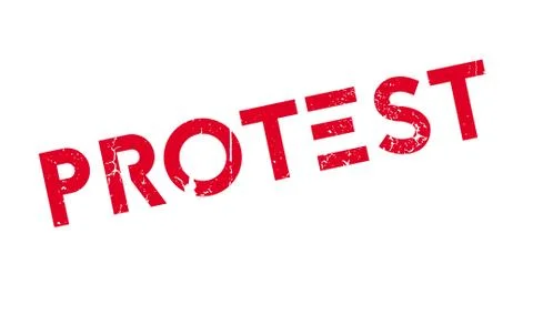 Protest rubber stamp Stock-Illustration