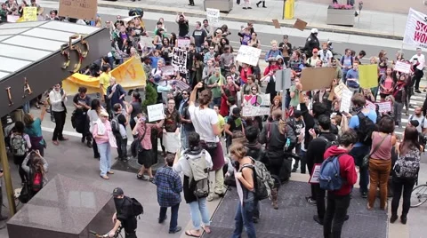 Protest in San Francisco Stock Footage 62272923