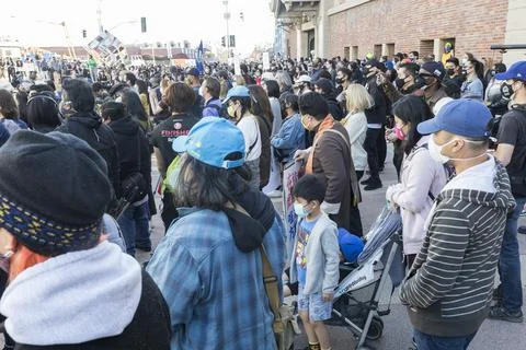 Protest to stop anti-Asian hate Stock Photos