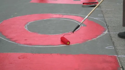 Protest to stop housing evictions during the pandemic Video stock 154715764