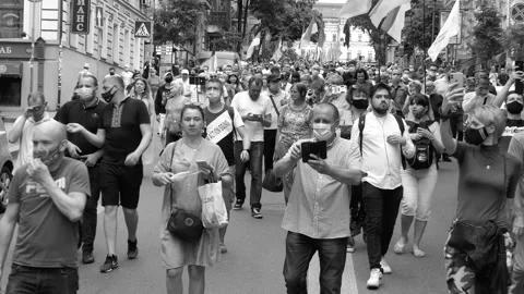 Protest street rally Stock Footage 133000137