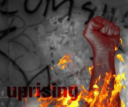 Protest uprising Stock Illustration