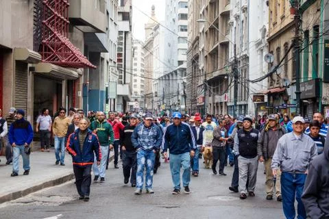 Protest in Valparaiso Foto stock