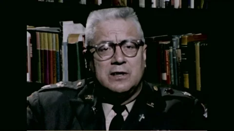 Protestant Chaplin talking about Rabbi and Belvoir Chapel Stock Footage