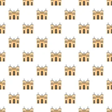 Protestant church pattern seamless Stock Illustration