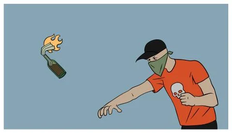 Protester Stock Illustration