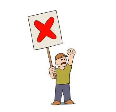 Protester Stock-Illustration
