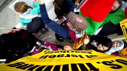 Protester POV in Washington, DC Stock Footage 73961643