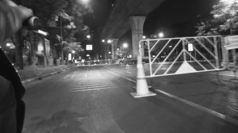 PROTESTERS BLOCK ROADS EMPTY DANGER FORBIDDEN. Stock Footage 38766497