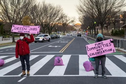 Protesters blocked intersections around the US Capitol, Washington DC, USA - 07  Stock-Fotos
