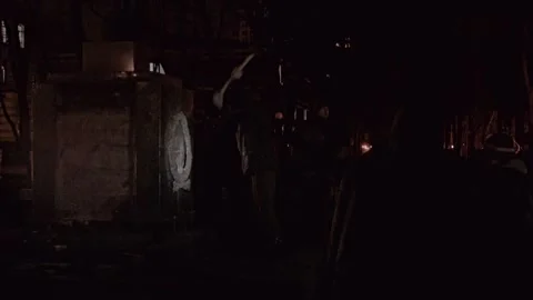 Protesters destroy Soviet monument Stockbeeldmateriaal 240926693