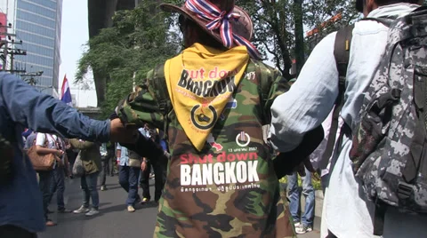 PROTESTERS MARCH CROWD DEMONSTRATION POLITICAL Stock Footage 38703166