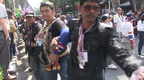 PROTESTERS MARCH CROWD DEMONSTRATION POLITICAL Stock Footage 38764340