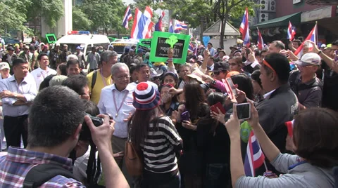 PROTESTERS MARCH CROWD DEMONSTRATION POLITICAL Stock Footage 38771505