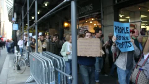 Protesters Marching Stock Footage 10754695