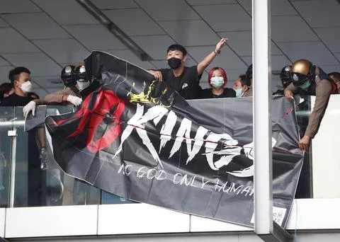 Protesters rally calling for the monarchy reform, Bangkok, Thailand - 12 Dec 202 Stock Photos