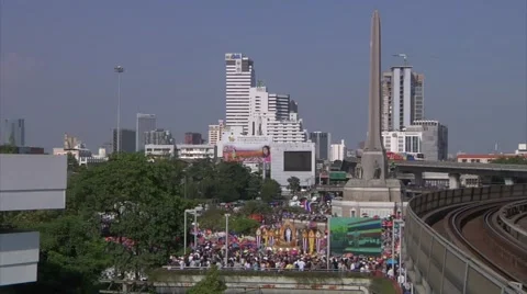 Protesters Shutdown Bangkok Vidéo 50450473
