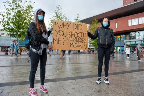 Protesting against racism Stock Photos