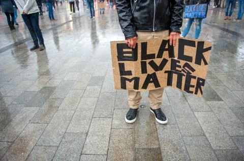 Protesting against racism Stock Photos