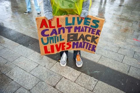 Protesting against racism Stock Photos