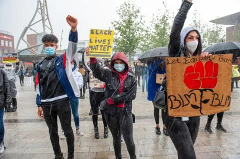 Protesting against racism Foto stock