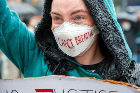 Protesting against racism Stock Photos