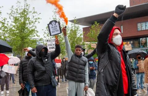 Protesting against racism Stock Photos