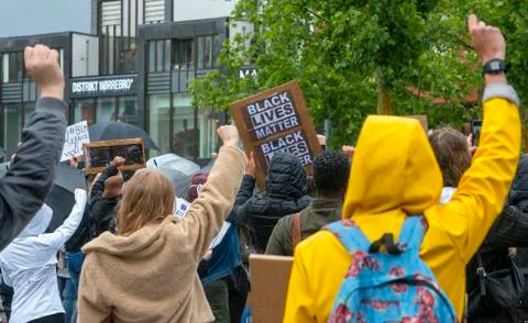 Protesting against racism Stock Photos