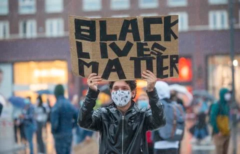 Protesting against racism Foto stock
