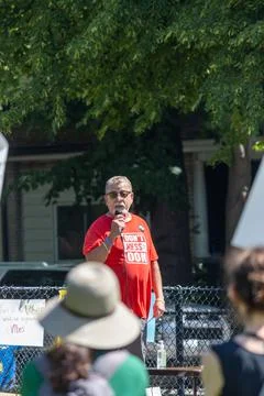 Protesting Metrolinx - Ontario Line Stock Photos