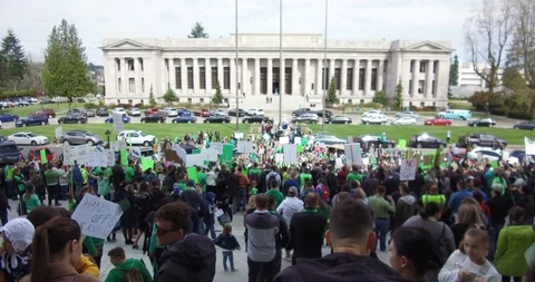 Protesting on the street Stock Footage 106170991